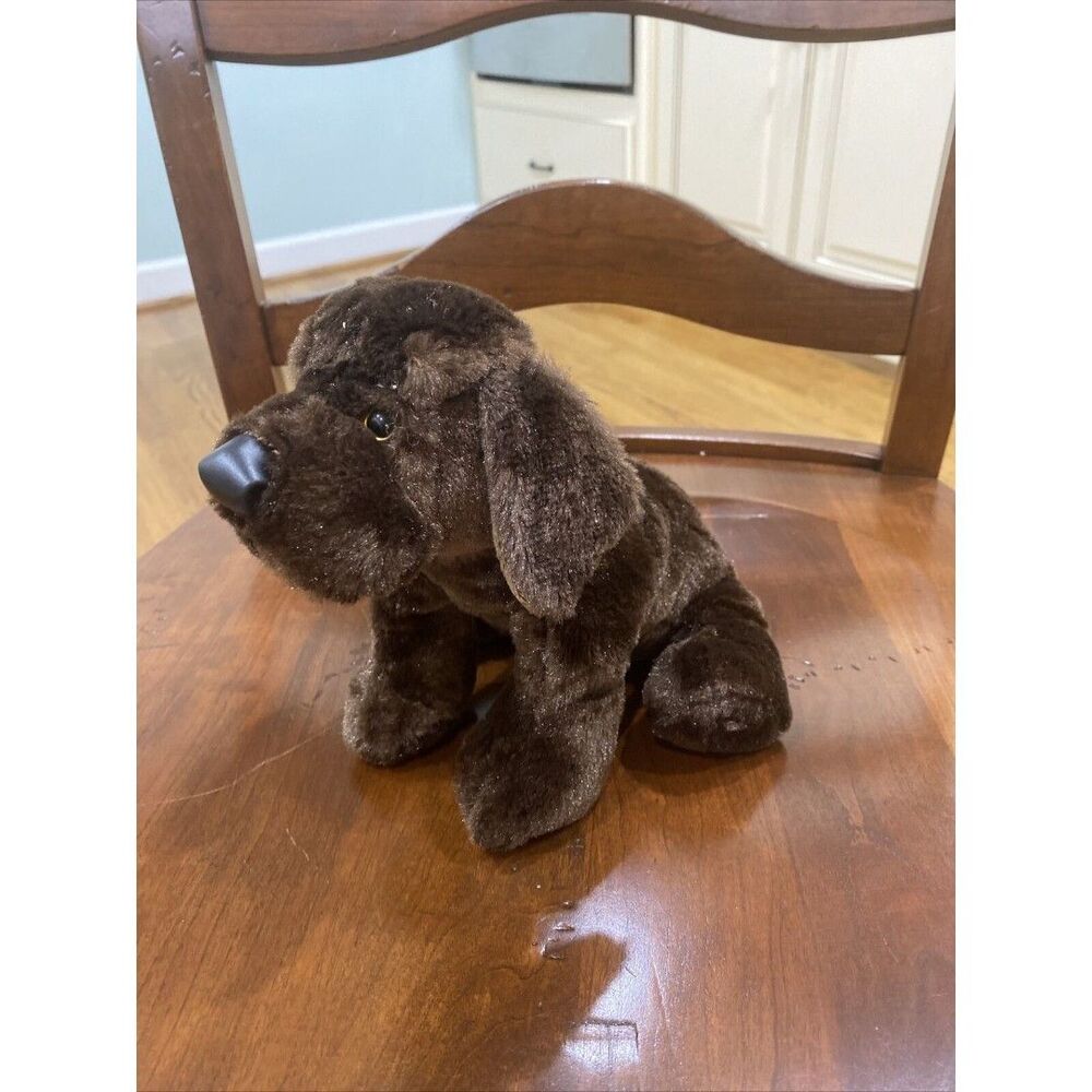 Ganz Webkinz Chocolate Lab Dog 9" Plush Stuffed Animal No Code Brown Puppy